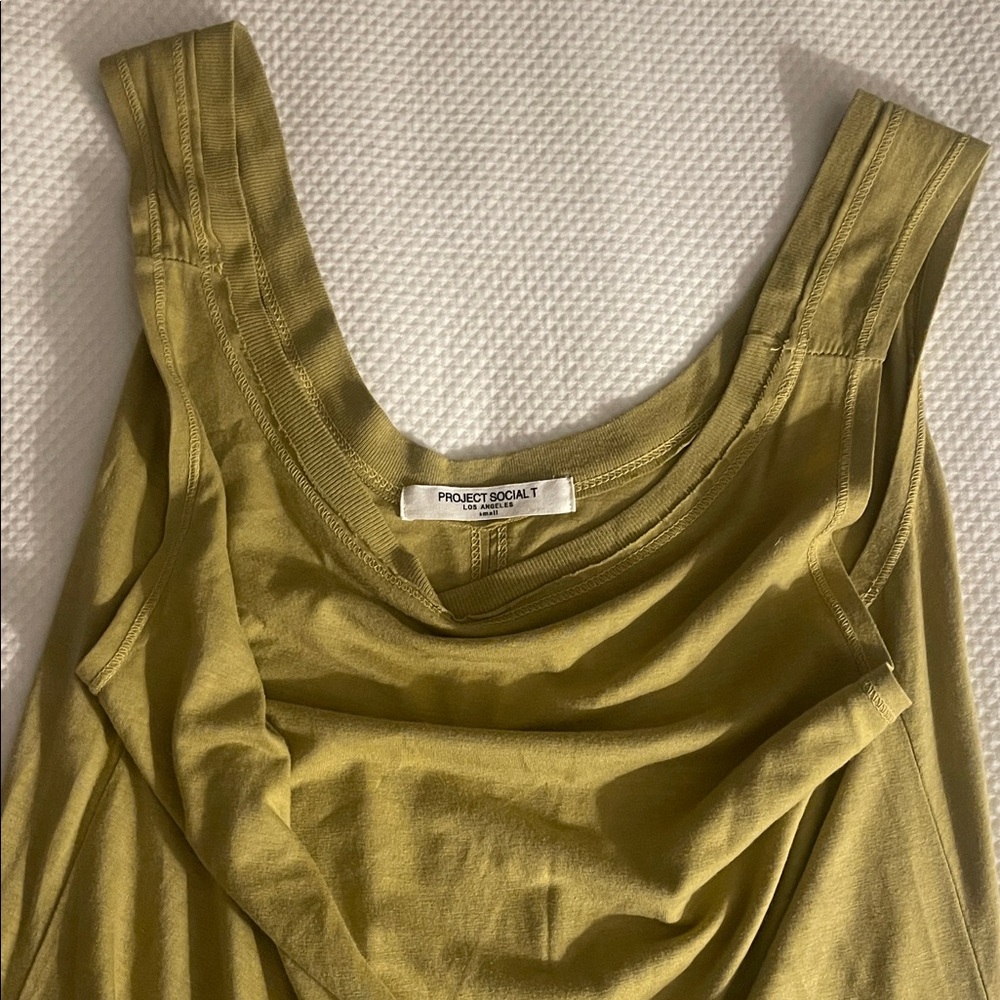 Project Social T Sage Green Sleeveless Top
